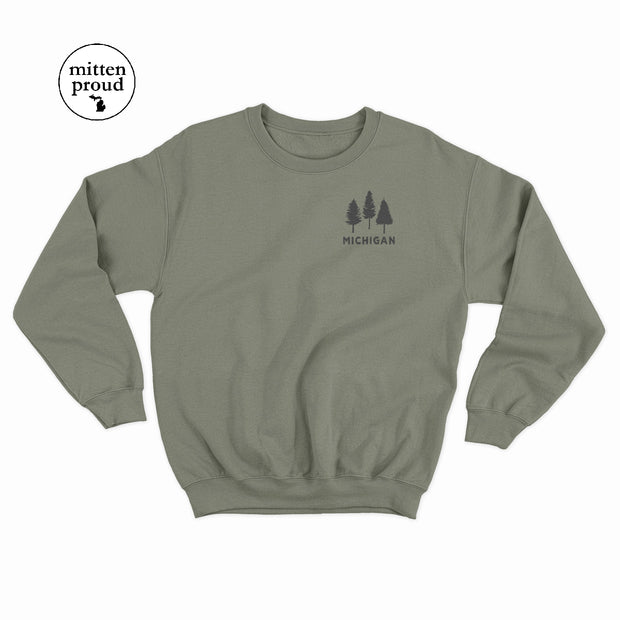 Michigan Pines - Unisex Crewneck Sweatshirt