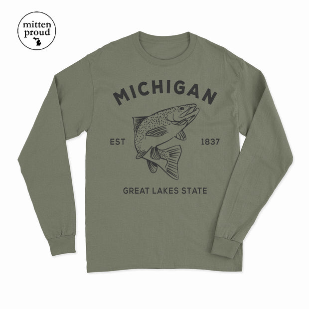 Michigan Trout - Unisex Long Sleeve