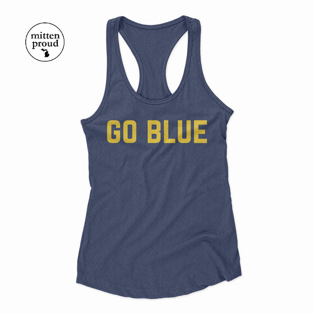 Michigan Go Blue - Ladies' Flowy Tank