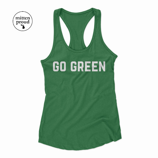 Michigan Go Green - Ladies' Flowy Tank