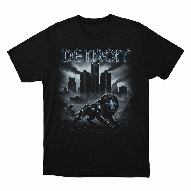 Detroit Lion Ruins - Unisex Tee