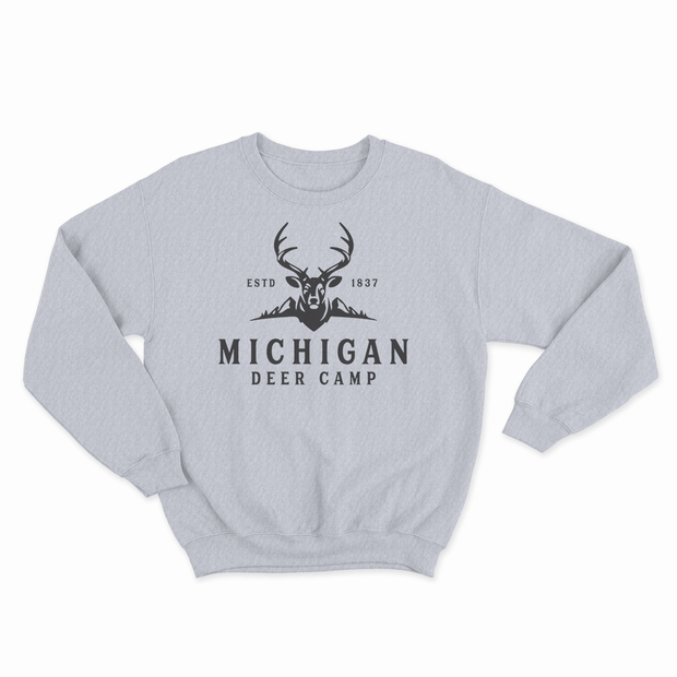 Deer Camp - Kids Crewneck Sweatshirt