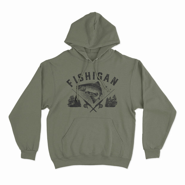 Fishigan - Unisex Hooded Sweatshirt