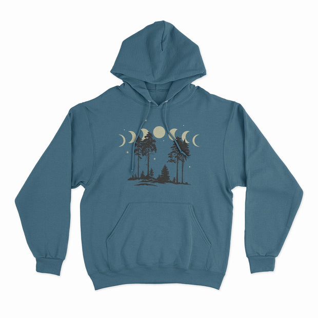 Moon Phases - Unisex Hooded Sweatshirt