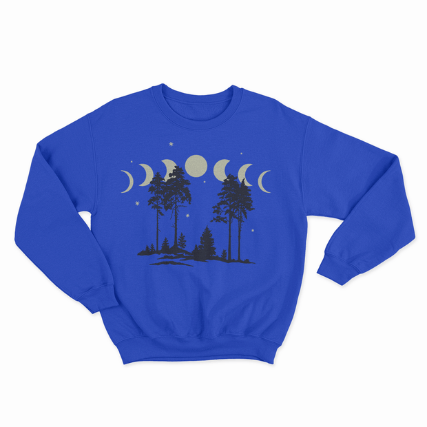 Moon Phases - Kids Crewneck Sweatshirt